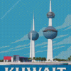 Kuwait Towers Poster Diamond Painting