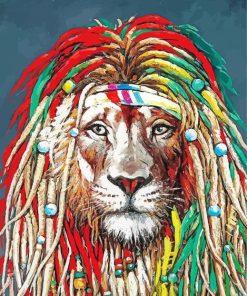 Lion Dreadlocks Diamond Painting