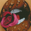 Lips Flower Diamond Painting