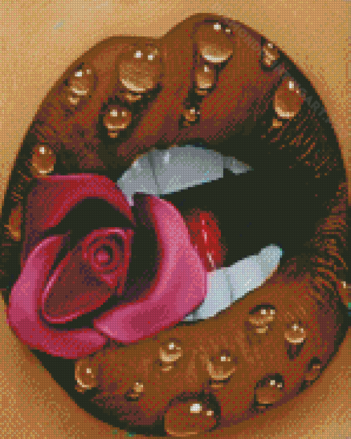 Lips Flower Diamond Painting