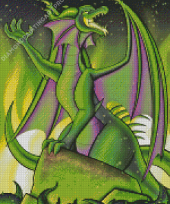 Maleficent Dragon Art Diamond Painting