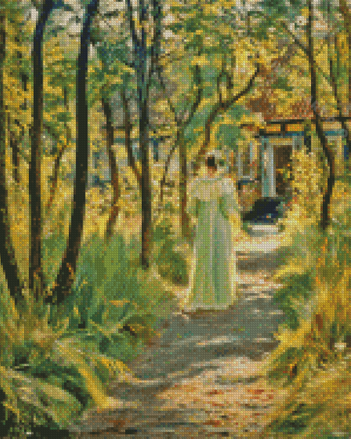 Marie In The Garden Peder Severin Diamond Painting