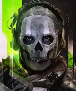 Modern Warfare Ghost Game Diamond Painting