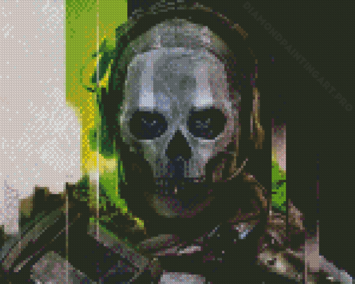 Modern Warfare Ghost Game Diamond Painting