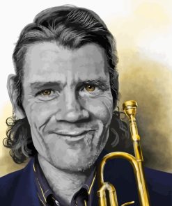 Monochrome Chet Baker Diamond Painting