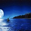 Moonlight Over The Lake Diamond Painting