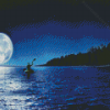 Moonlight Over The Lake Diamond Painting