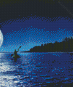 Moonlight Over The Lake Diamond Painting