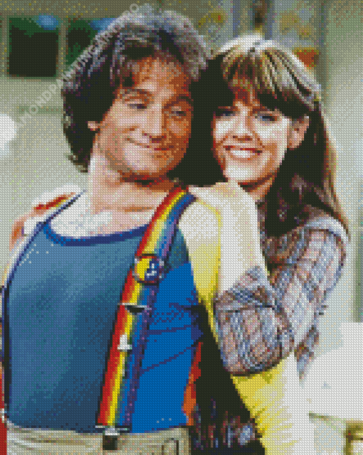 Mork And Mindy Couple Diamond Painting