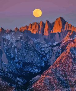 Mt Whitney At Night Diamond Painting