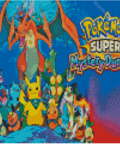 Pokemon Super Mystery Dundeon Game Diamond Painting