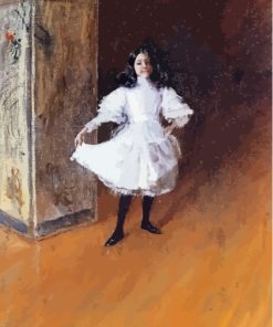 Portrait Of The Artist Daughter William Merritt Chase Diamond Painting