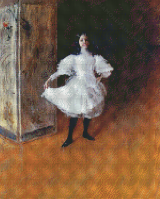 Portrait Of The Artist Daughter William Merritt Chase Diamond Painting