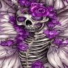 Purple Skull Diamond Painting