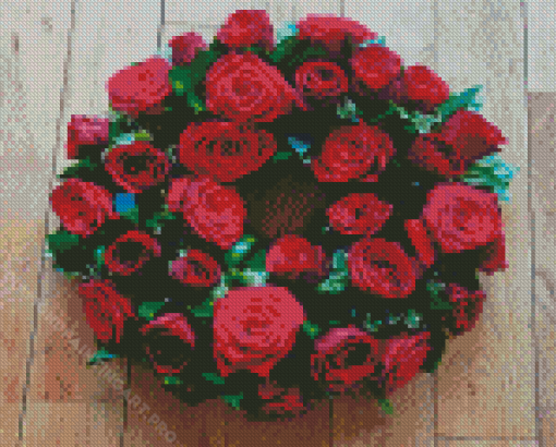 Roses Wreath Diamond Painting