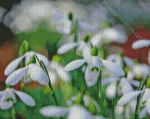 Snowdrops Diamond Painting