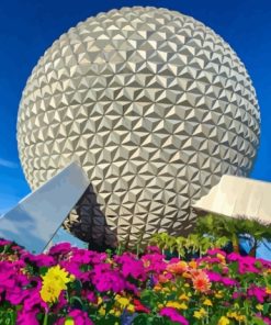 Spaceship Earth Epcot Walt Disney Florida Diamond Painting