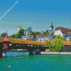 Spreuer Bridge In Switzerland Diamond Painting