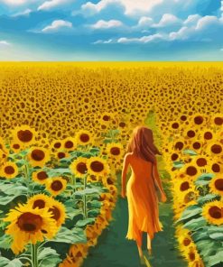 Sunflower Field Diamond Painting