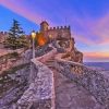 Sunrise In San Marino Guaita Tower Diamond Painting