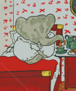 The Elephant Babar Diamond Painting