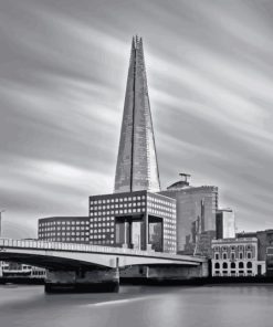 The Shard In Black And White Diamond Painting