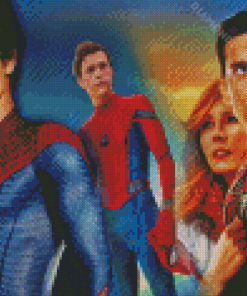 Three Spidermen No Way Home Diamond Painting