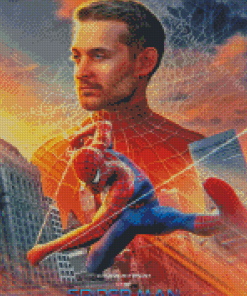 Tobey Maguire Spider Man Movie Poster Diamond Painting