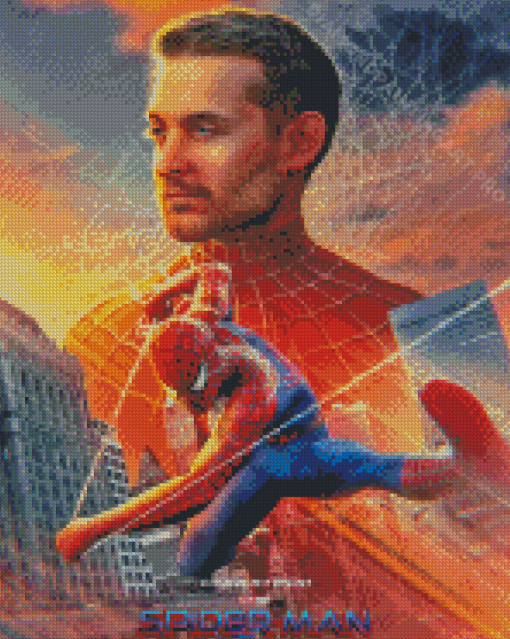 Tobey Maguire Spider Man Movie Poster Diamond Painting