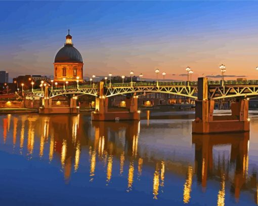 Toulouse Pont Saint Pierre Diamond Painting