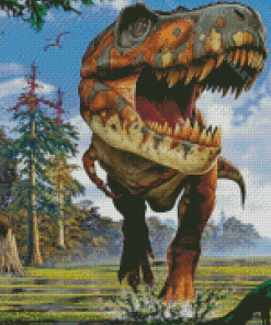 Tyrannosaurus Dinosaur Art Diamond Painting