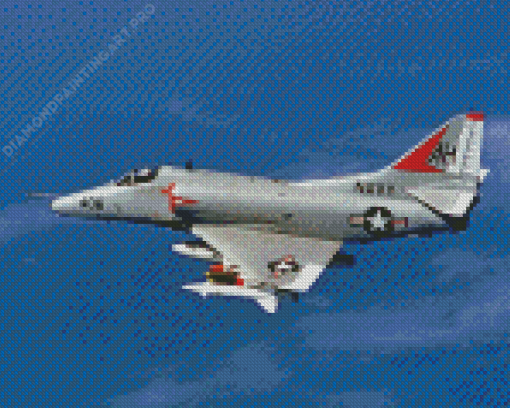 US Navy Douglas A4 Skyhawk Diamond Painting