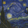 Van Gogh Tardis Starry Night Diamond Painting