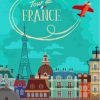 Vintage France Travel Poster Diamond Painting