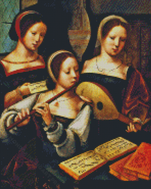 Vintage Women musicians Diamond Painting