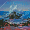 Waves Crashing Diamond Painting