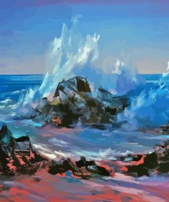 Waves Crashing Diamond Painting