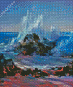 Waves Crashing Diamond Painting