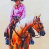 Western Cowgirl With Horse Art Diamond Painting