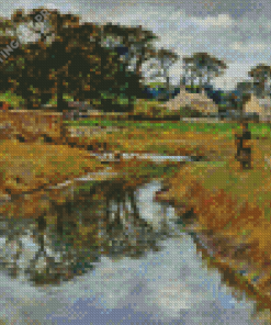 Where The River Bends Stanhope Forbes Diamond Painting