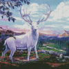 White Deer Art Diamond Painting