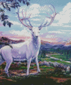 White Deer Art Diamond Painting