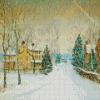 Winter Snow Storm Diamond Painting