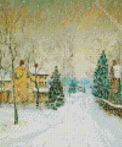 Winter Snow Storm Diamond Painting