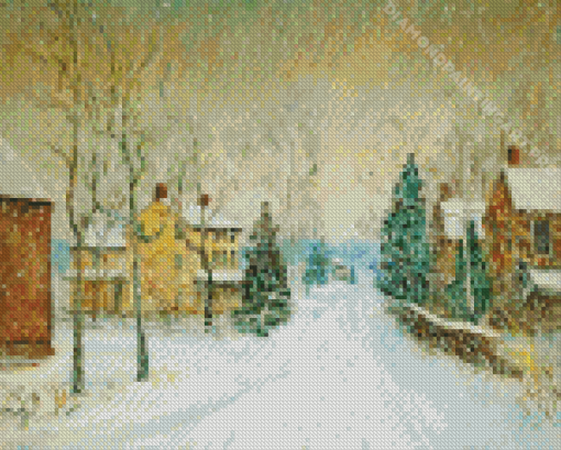 Winter Snow Storm Diamond Painting