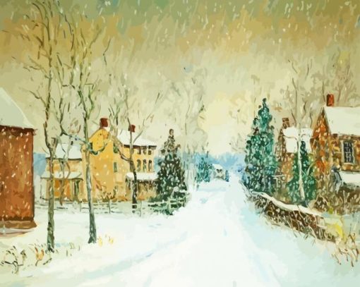 Winter Snow Storm Diamond Painting