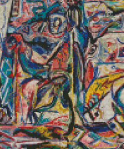 Abstract Jackson On Pollock Diamond Painting