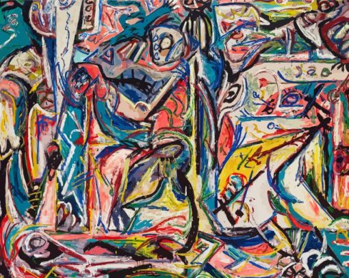 Abstract Jackson On Pollock Diamond Painting