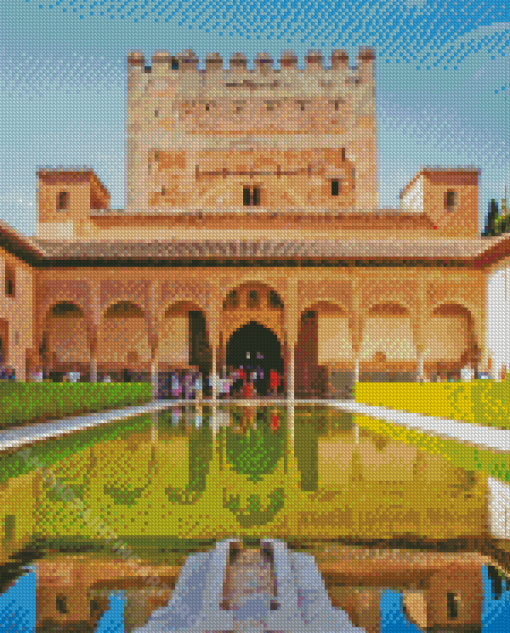 Aesthetic Alhambra Palace Diamond Painting