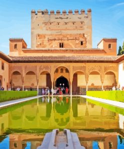 Aesthetic Alhambra Palace Diamond Painting